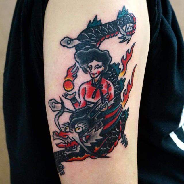 tatuaje dragon 661