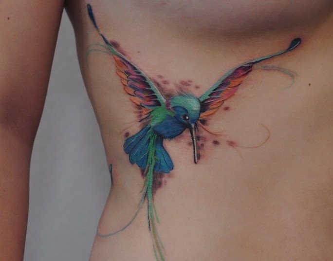 125 Tatuajes de brillantes colibris o picaflores