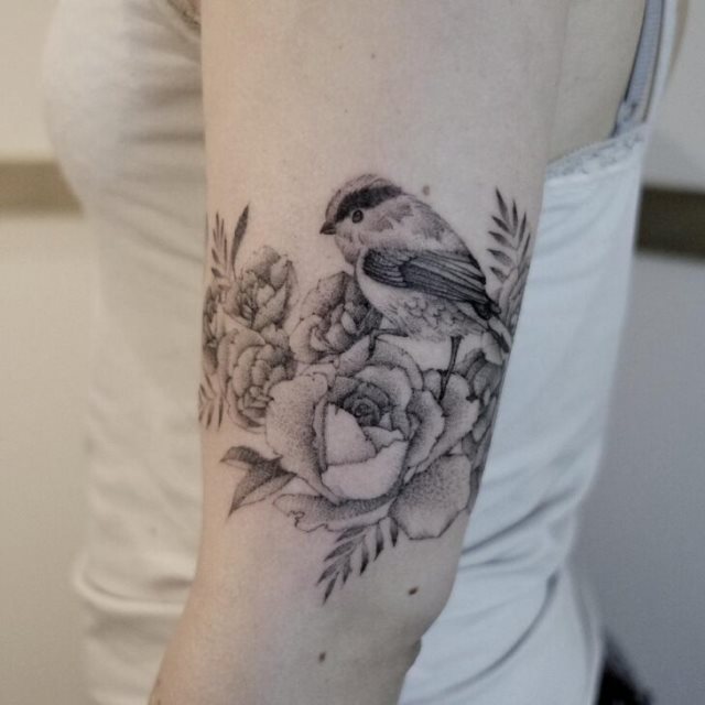 tattoo femenino pajaro 09