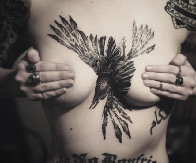 tattoo femenino pajaro 22