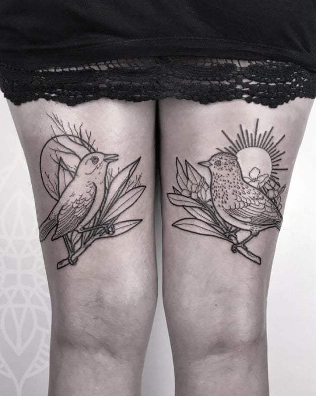 tattoo femenino pajaro 33