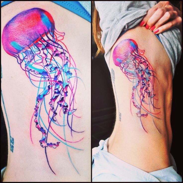 Tatuajes de Medusas (o Aguamalas) de Mar