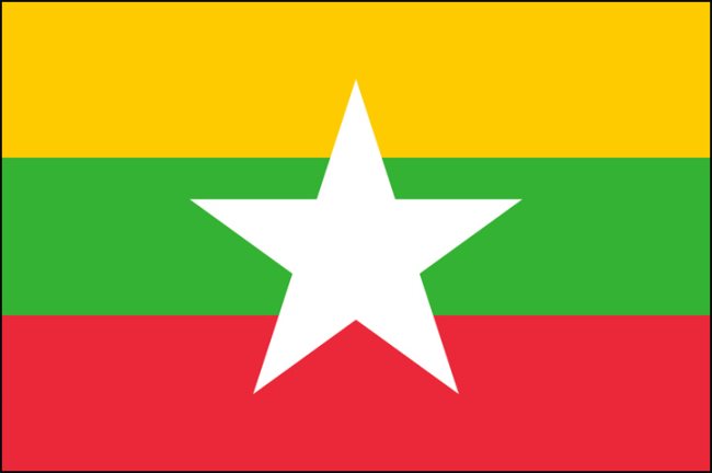 Bandera de Myanmar (Birmania). Historia y significado
