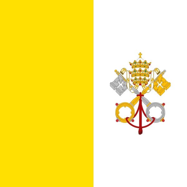 Bandera de Ciudad del Vaticano. Historia y significado