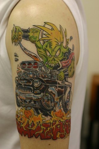 tatuaje coche 1018