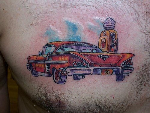 tatuaje coche 1037