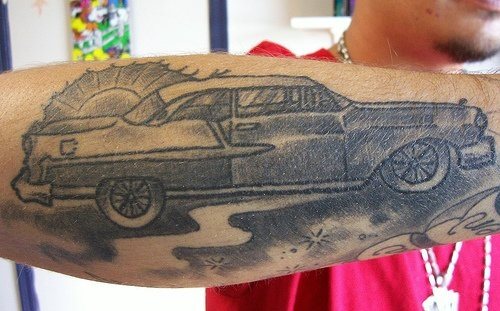 tatuaje coche 1040