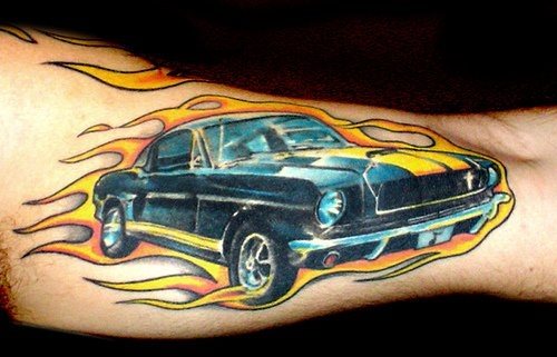 tatuaje coche 1044