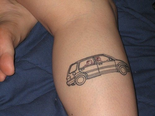 tatuaje coche 1046