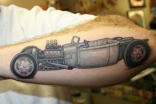 tatuaje coche 1054