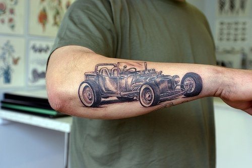 tatuaje coche 1056