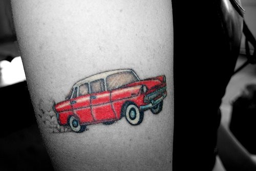 tatuaje coche 1063