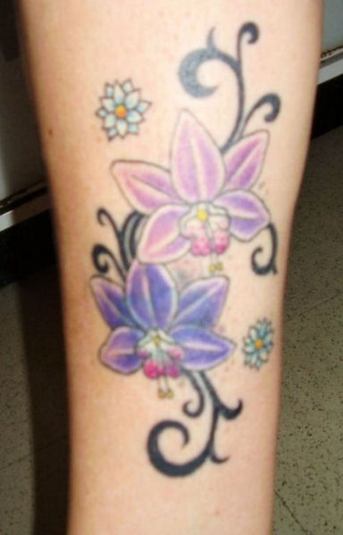 tatuaje flor orquidea 1010