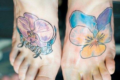 tatuaje flor orquidea 1026
