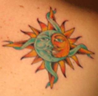 tatuaje luna sol 1056