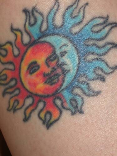 tatuaje luna sol 1061
