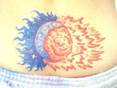 tatuaje luna sol 1010
