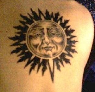 tatuaje luna sol 1027
