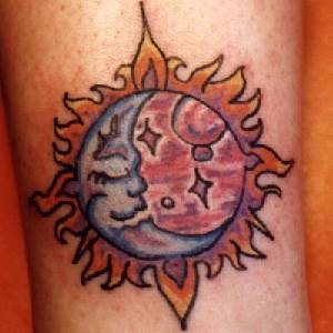 tatuaje luna sol 1029