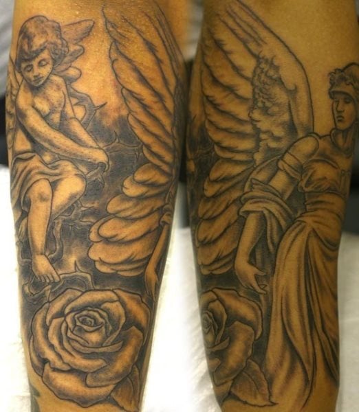 tatuaje angel pequeno 1001