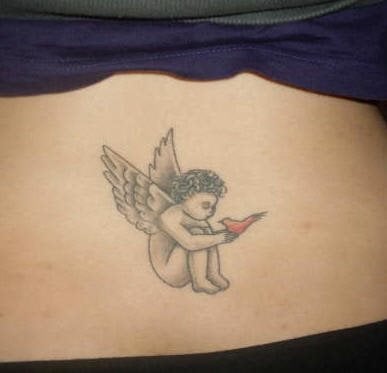tatuaje angel pequeno 1020