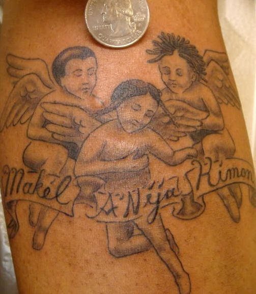 tatuaje angel pequeno 1031