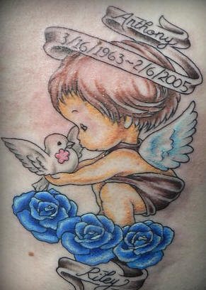tatuaje angel pequeno 1034