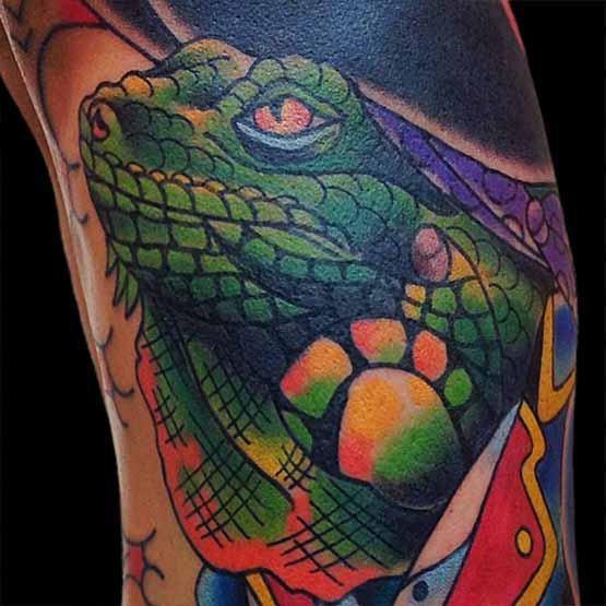 tatuaje iguana 15