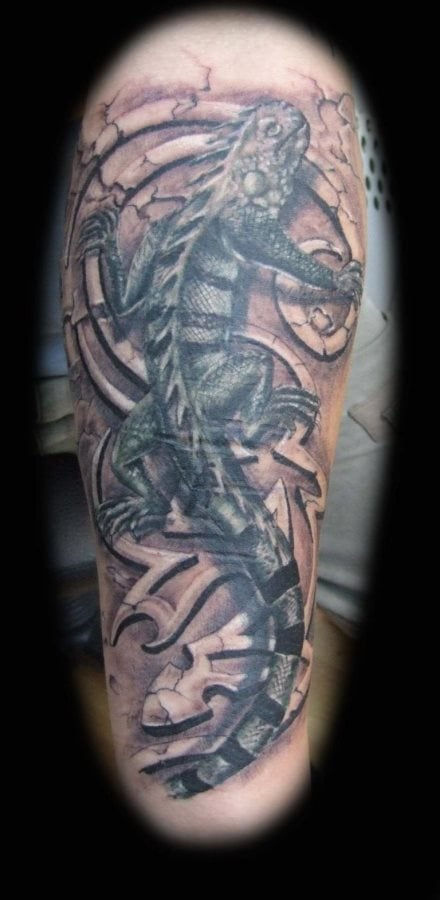 tatuaje iguana 16