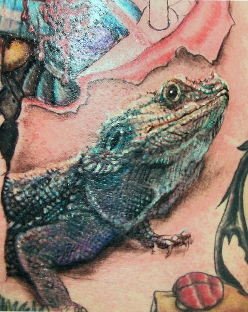 tatuaje iguana 19