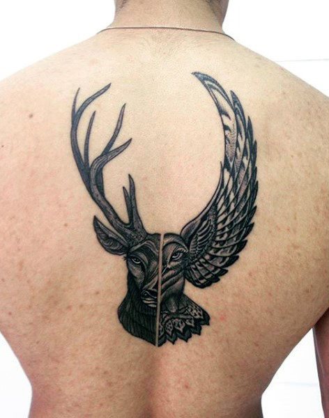 tatuaje ciervo para hombre 25