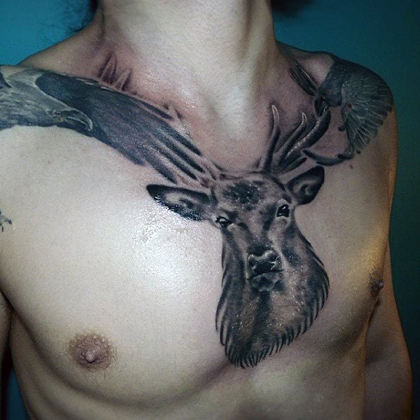 tatuaje ciervo para hombre 41