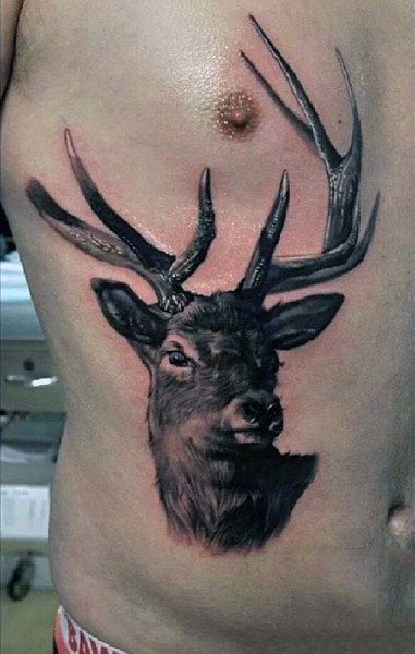 tatuaje ciervo para hombre 60