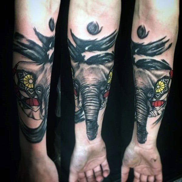 tatuaje elefante para hombre 08
