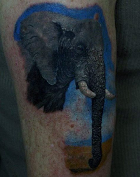 tatuaje elefante para hombre 11