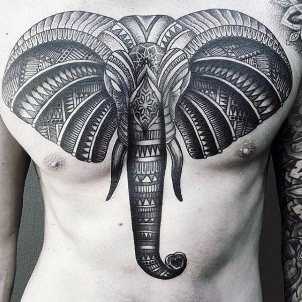 tatuaje elefante para hombre 15