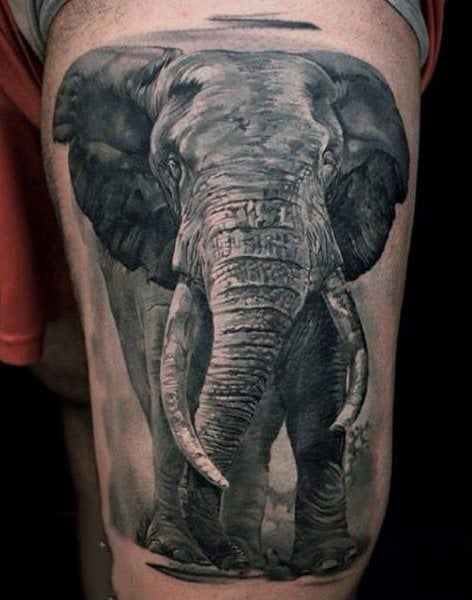 tatuaje elefante para hombre 16