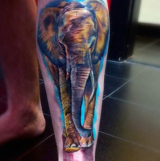 tatuaje elefante para hombre 28