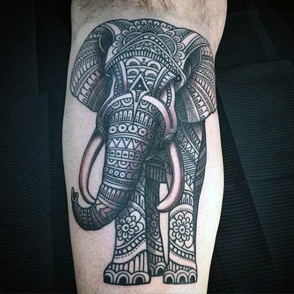 tatuaje elefante para hombre 38