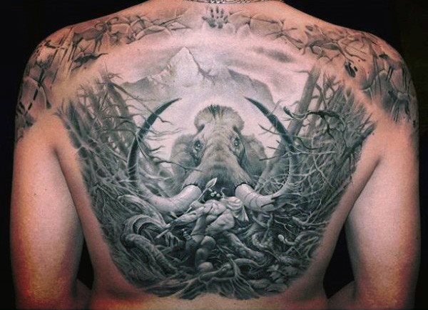 tatuaje elefante para hombre 42