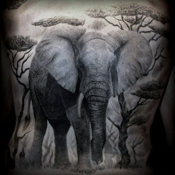 tatuaje elefante para hombre 43