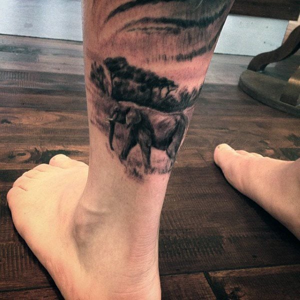tatuaje elefante para hombre 45