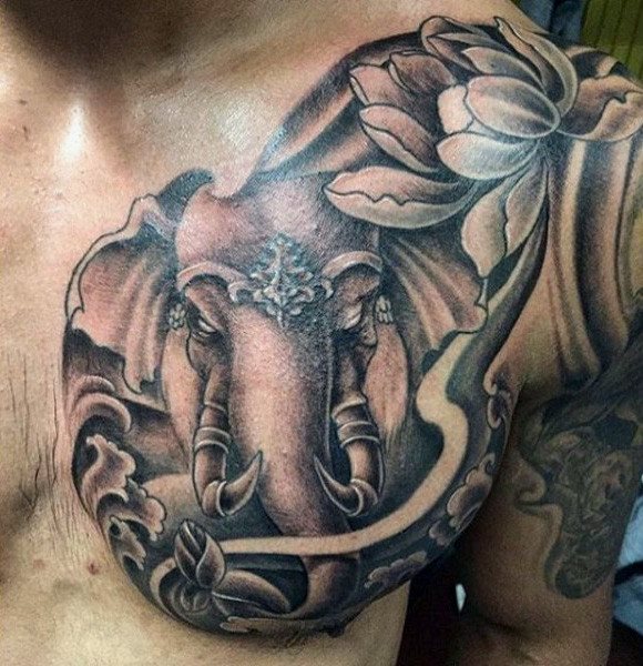 tatuaje elefante para hombre 58