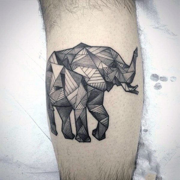 tatuaje elefante para hombre 62