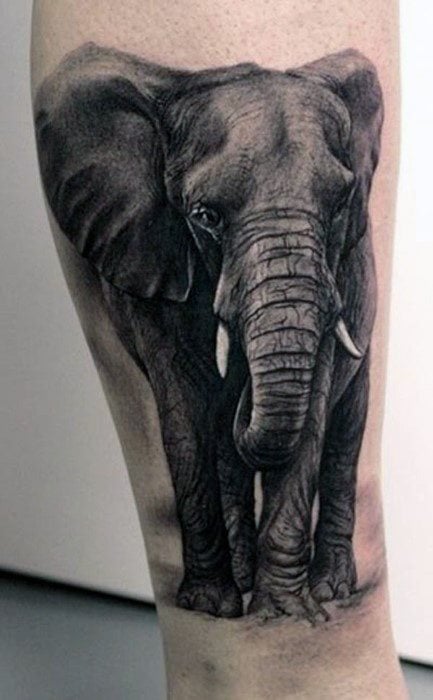 tatuaje elefante para hombre 66
