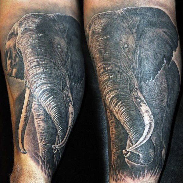 tatuaje elefante para hombre 67