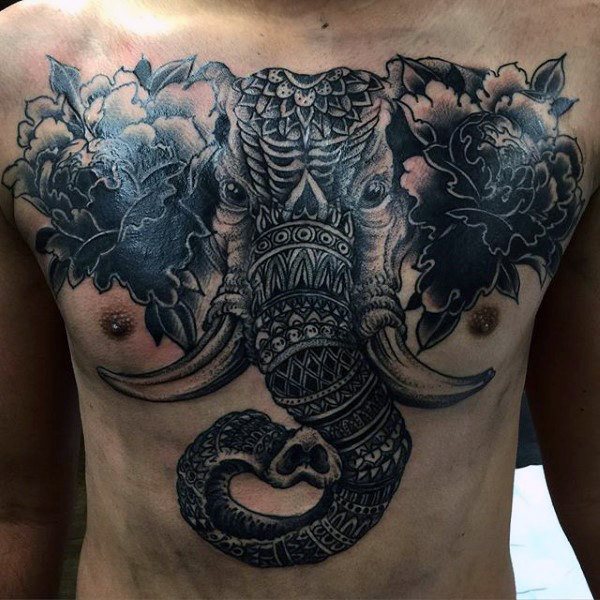 tatuaje elefante para hombre 68
