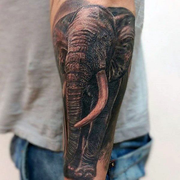 tatuaje elefante para hombre 81