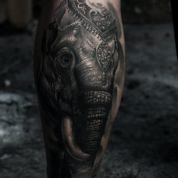 tatuaje elefante para hombre 89