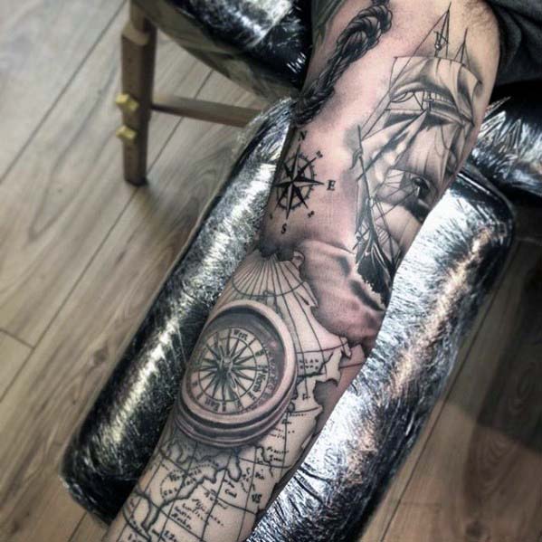 tatuaje manga nautica para hombre 24